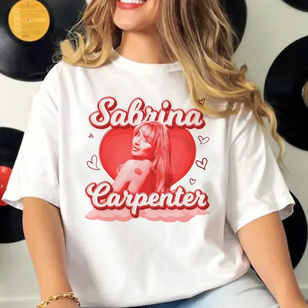 Sabrina Carpenter Top Women Harajuku T Shirt Girl Manga 2000s Clothes Aesthetic Clothes