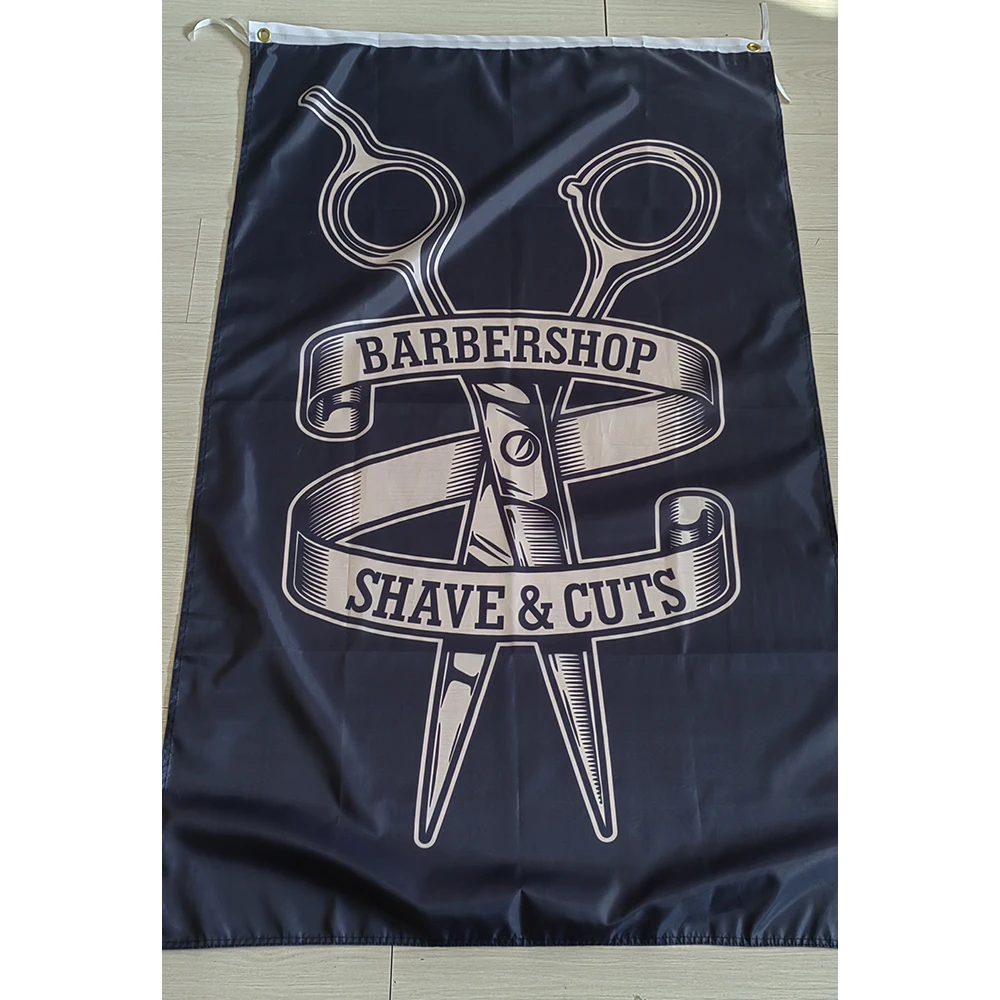 150x90cm BARBER SHOP Flag Gift Flag 3X5FT CUSTOM SHAVE AND CUTS BANNER