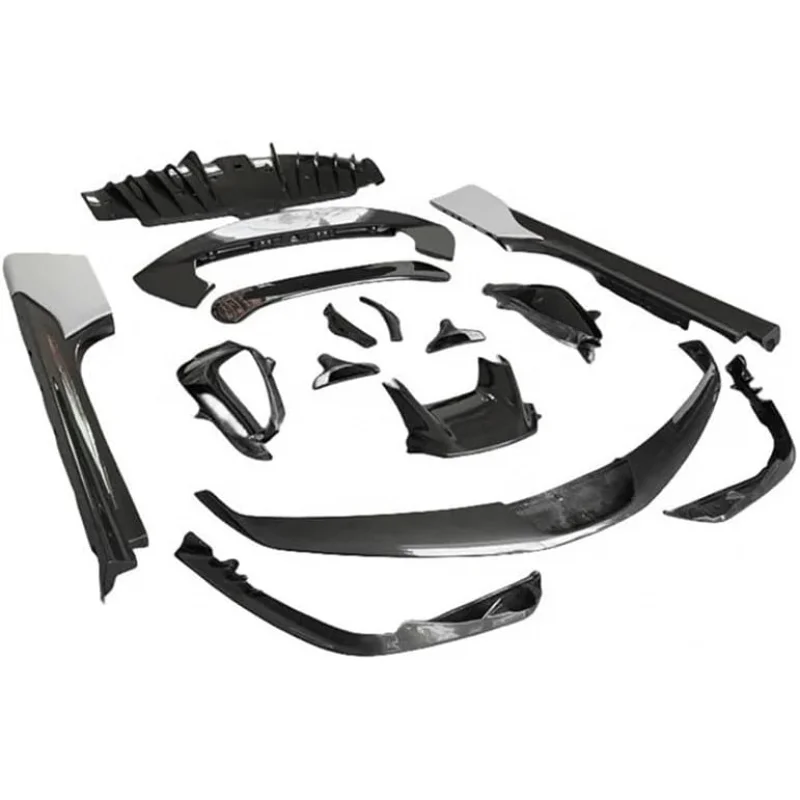 Suitable for Style Dry Carbon Fiber Body Kit Compatible with Ferrari SF90 Stradale/Spider (2020-Present) - Front Lip, Rear D