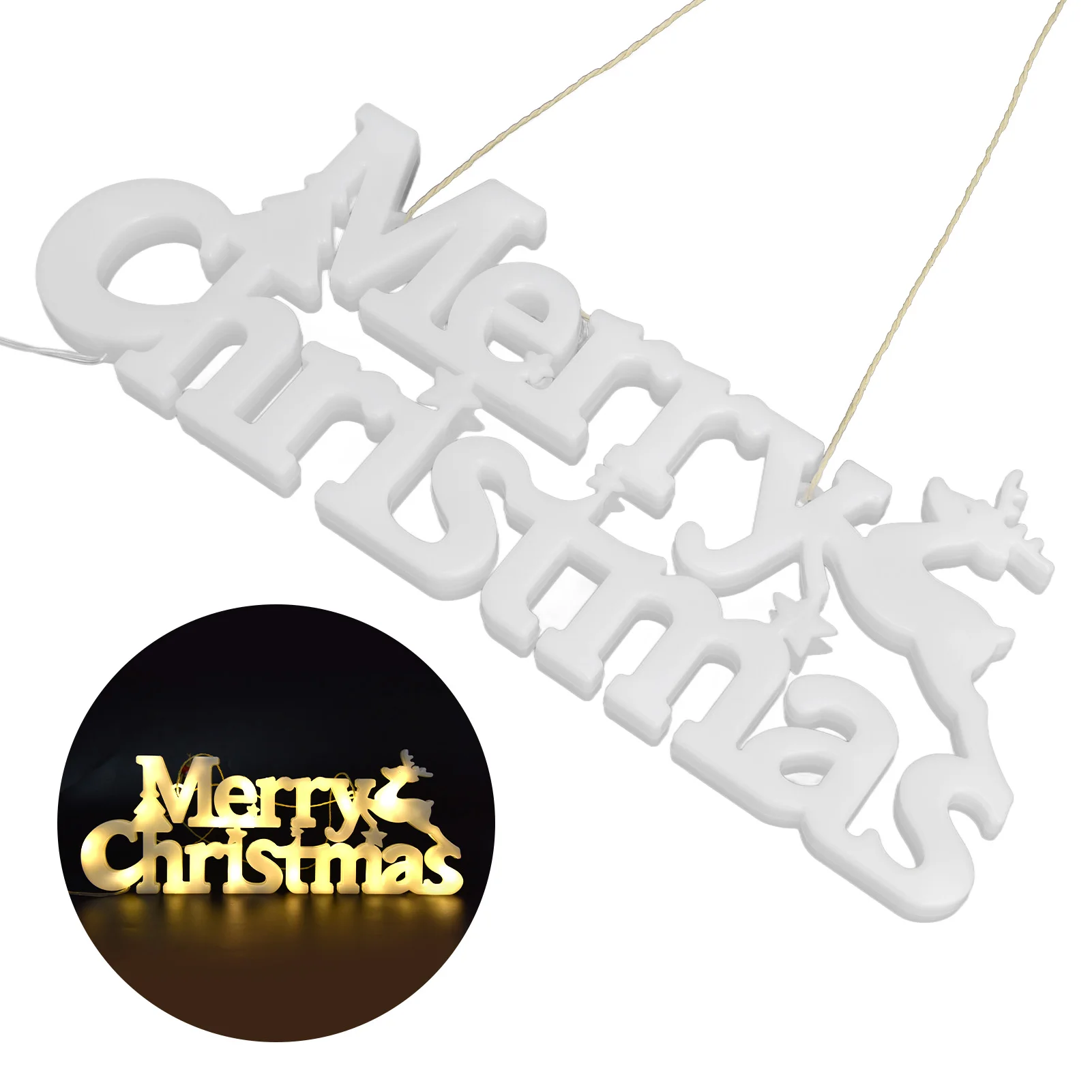 Рисунок 3 - Рождественские гирлянды с буквами