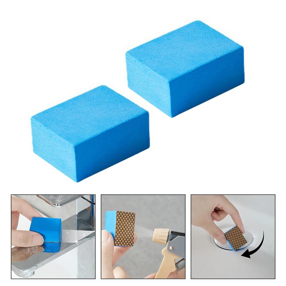 

2 Pcs Glass Cleaner Emery Sponge Kitchen Bathroom Cleaning Tool Descaling S Accessories Frosted Reusable Safe Material