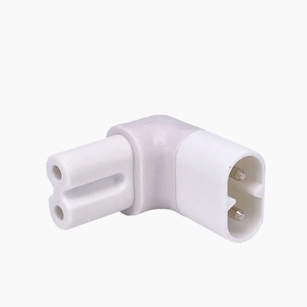 Tail C8 Male C7-C8 Angle Conversion Right Angled 2-Pin AC Power Converter C7 Female To C8 Male Conversion Plug AC Power Adapter