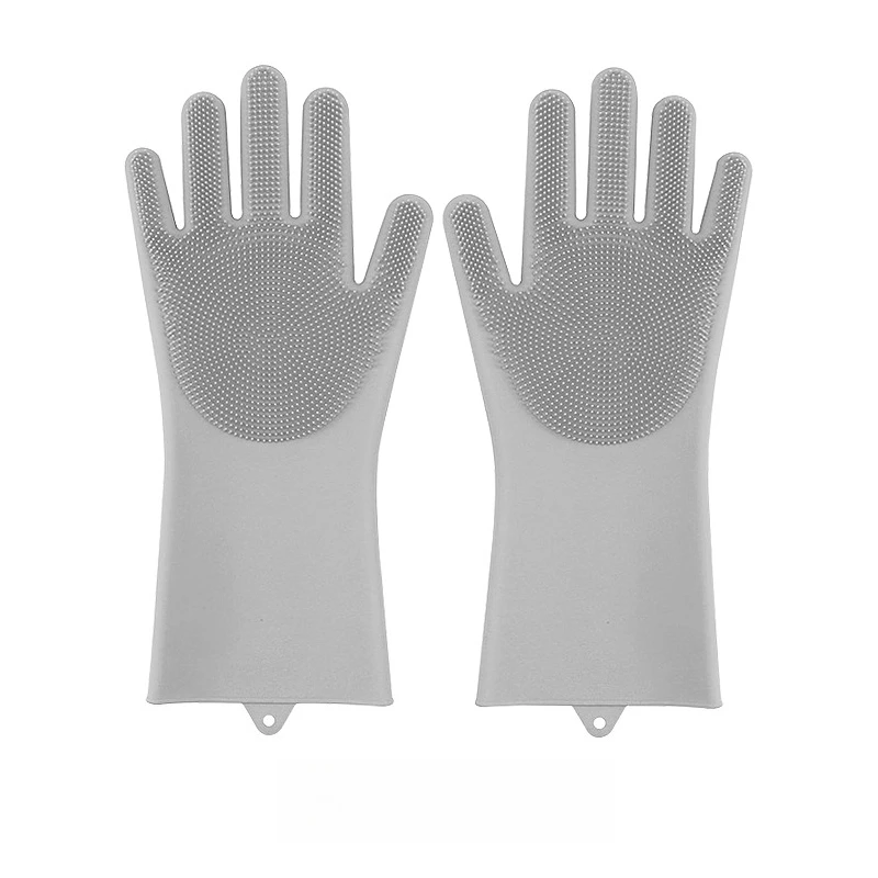 

Silicone Pet Bath Gloves for Dogs Cats, 2-in-1 Deshedding & Massage Brush, Quick Cleaning Anti-Scratch Grooming Mitt