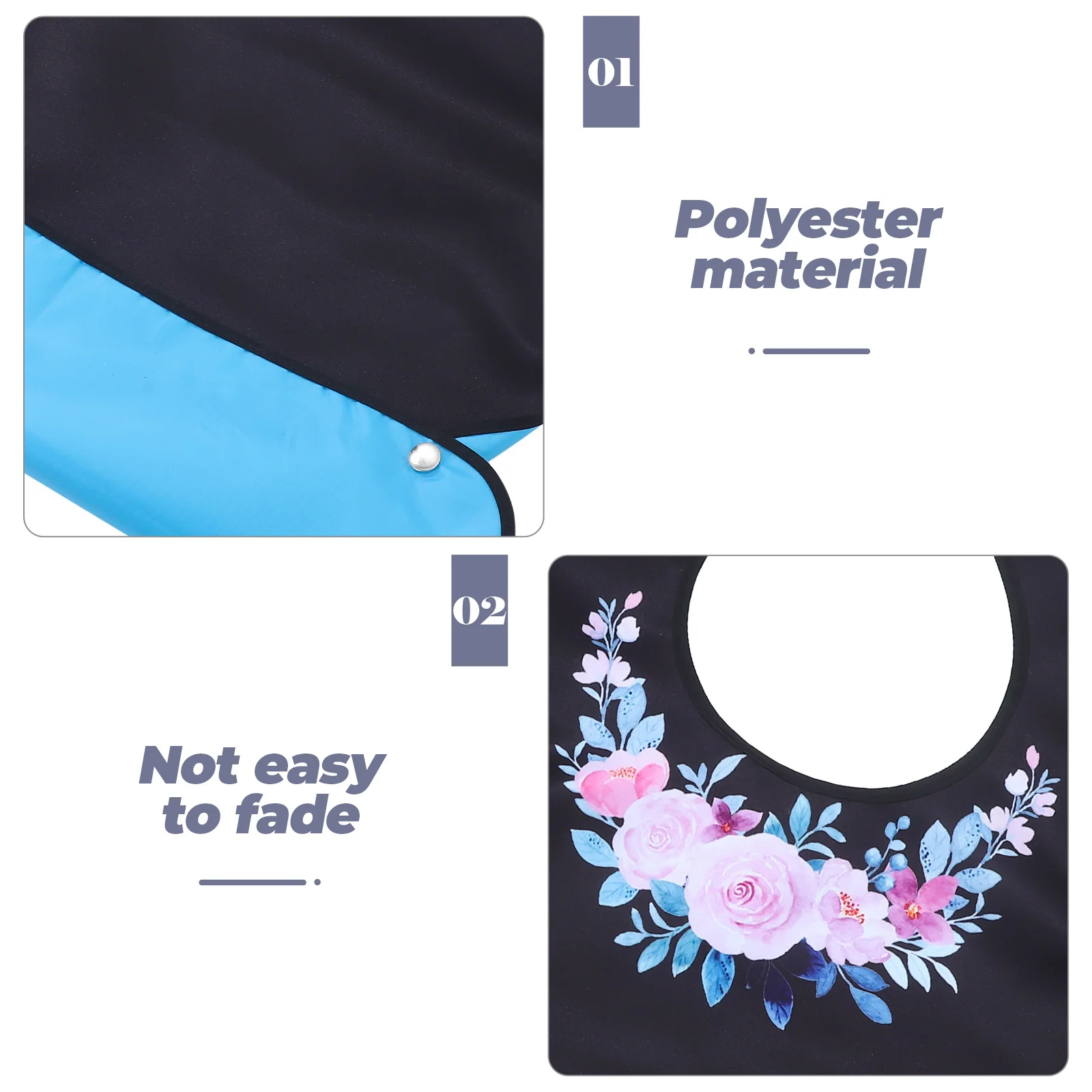 

Adult Bib Washable Reusable Durable Large Bib for Elderly Men Women Convenient Mealtime Accessory