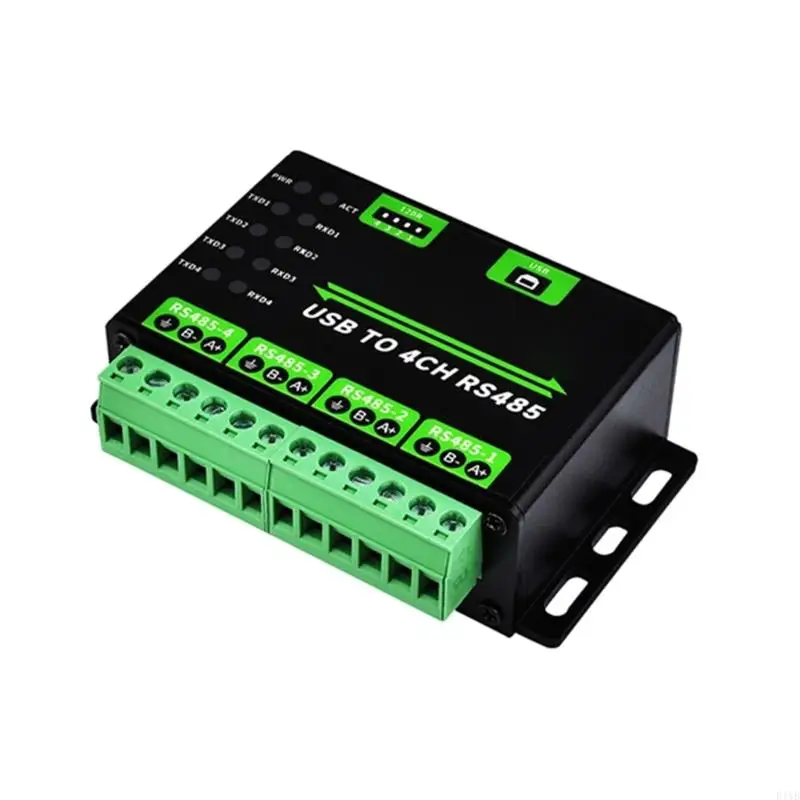 E1YB Usb To 4-Way RS485 Converter Industrial Grade Type Universal SerialPort Module Compatible Multiple Systems