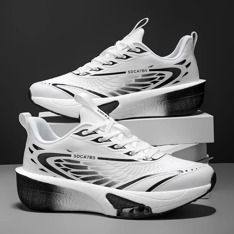 

New Men Running Shoes Fashion Lace-up Jogging Breathable Leisure Sneakers Loafers Brand Outdoor Walking Casual Blade Comfortable