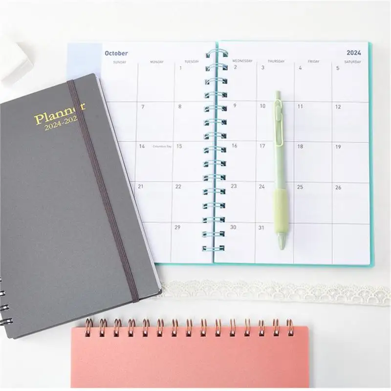 A5 Monthly Planner Notebook Weekly Agenda Routines Notebook For 18 Months Time Management Journal Stationery Supplies