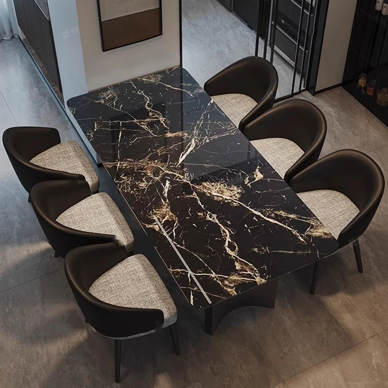 Design Nowoczesne Stoły Do Jadalni Czarny Luksusowy Salon Naturalne Stoły Do Jadalni Restauracyjnych Marmurowe Meble Domowe Nordic Mesas De Comedor
