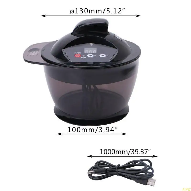 وعاء تلوين الشعر الكهربائي الاحترافي A0NC، خلاط تلقائي لخلط ألوان الشعر