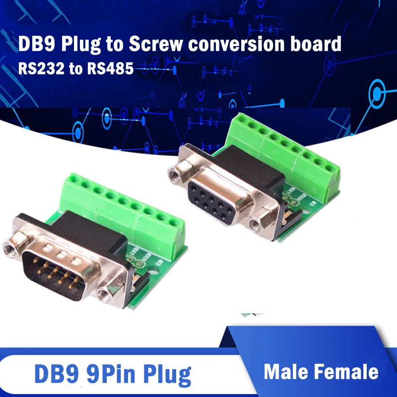 9Pin Screw DB9 Male…
