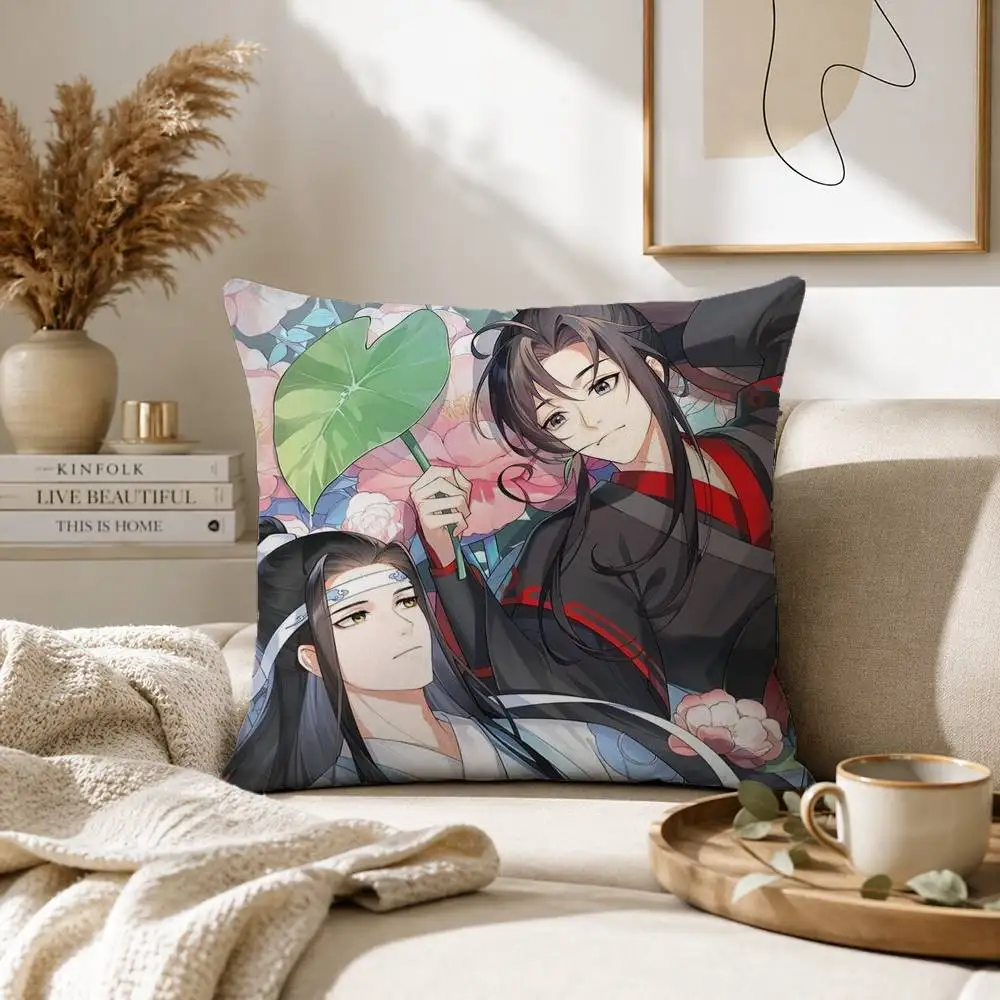 Grandmaster Demonic Cultivation Pillow Case for Sofa Living Room Home office Decor Protective Cover