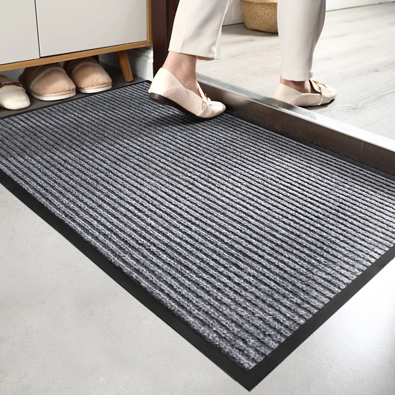 

Gray House Entrance Mat Bathroom Kitchen Carpet Non Slip Fully Covered Absorbent Foot Pad Car Home Decor Outdoor Balcony Cushion