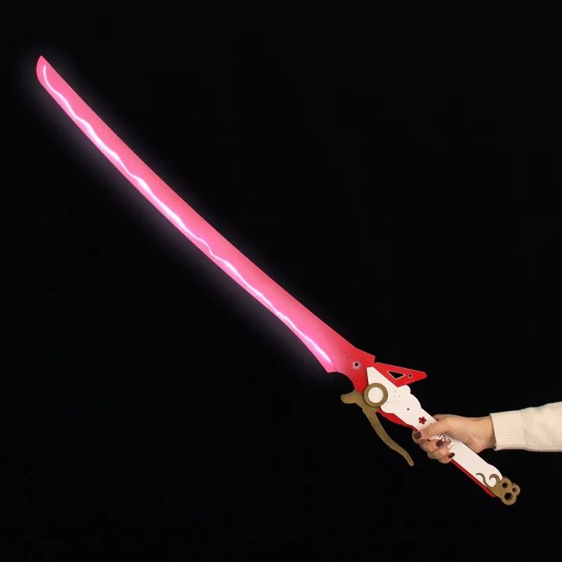 108cm cinza raven punishing jogo arma rosa sakura taidao lucia periferia acrílico sabre de luz modelo desempenho para brinquedo cosplay