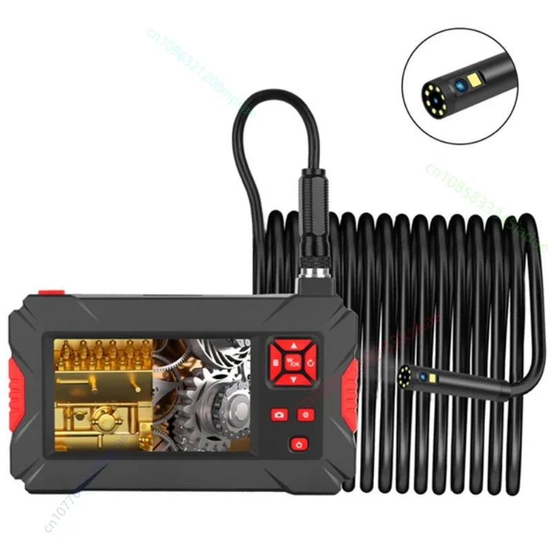 P30 Handheld dual lens endoscope 1080P 4.3inch screen dual camera borescope 6led inspection camera IP67 Snake Camera