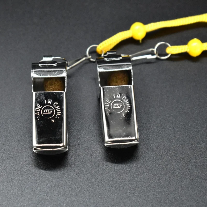 스테인레스 스틸 201 금속 호루라기, 야외 고음 호루라기, 농구 및 축구 코트 용품, 스포츠 심판 호루라기