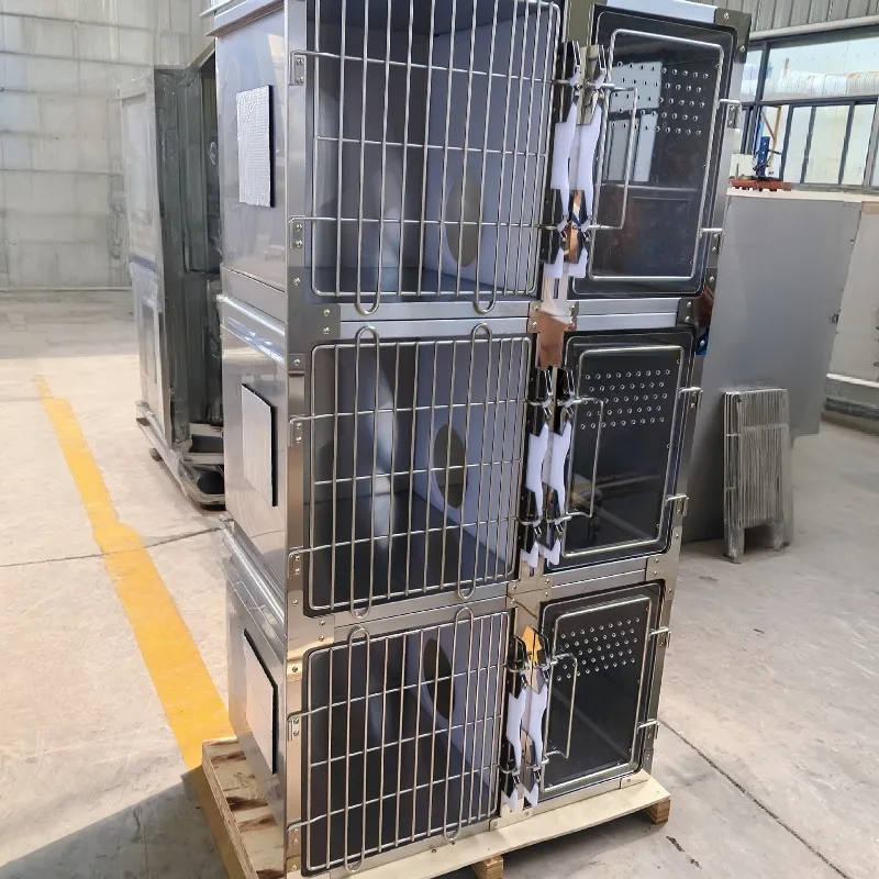 Three-story luxury cat cage pet hospital inpatient cat cage pet store 304 stainless steel foster cage