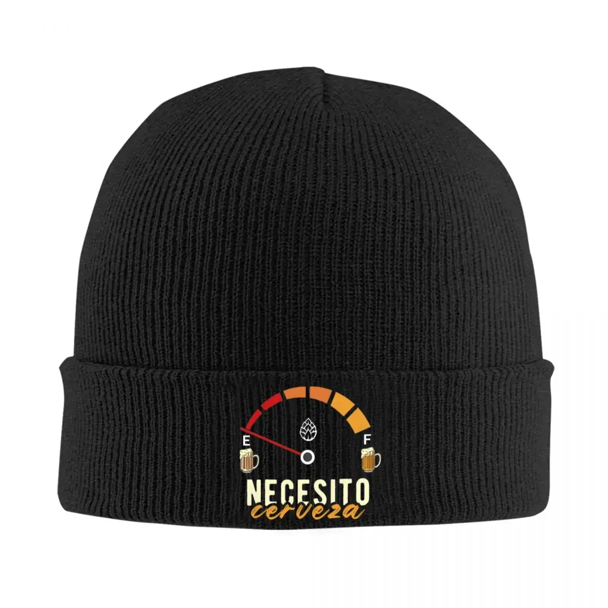 Necesito Cerveza Mexican Beer Knitted Caps for Women Men Skullies Beanies Autumn Winter Hats Acrylic Warm Caps