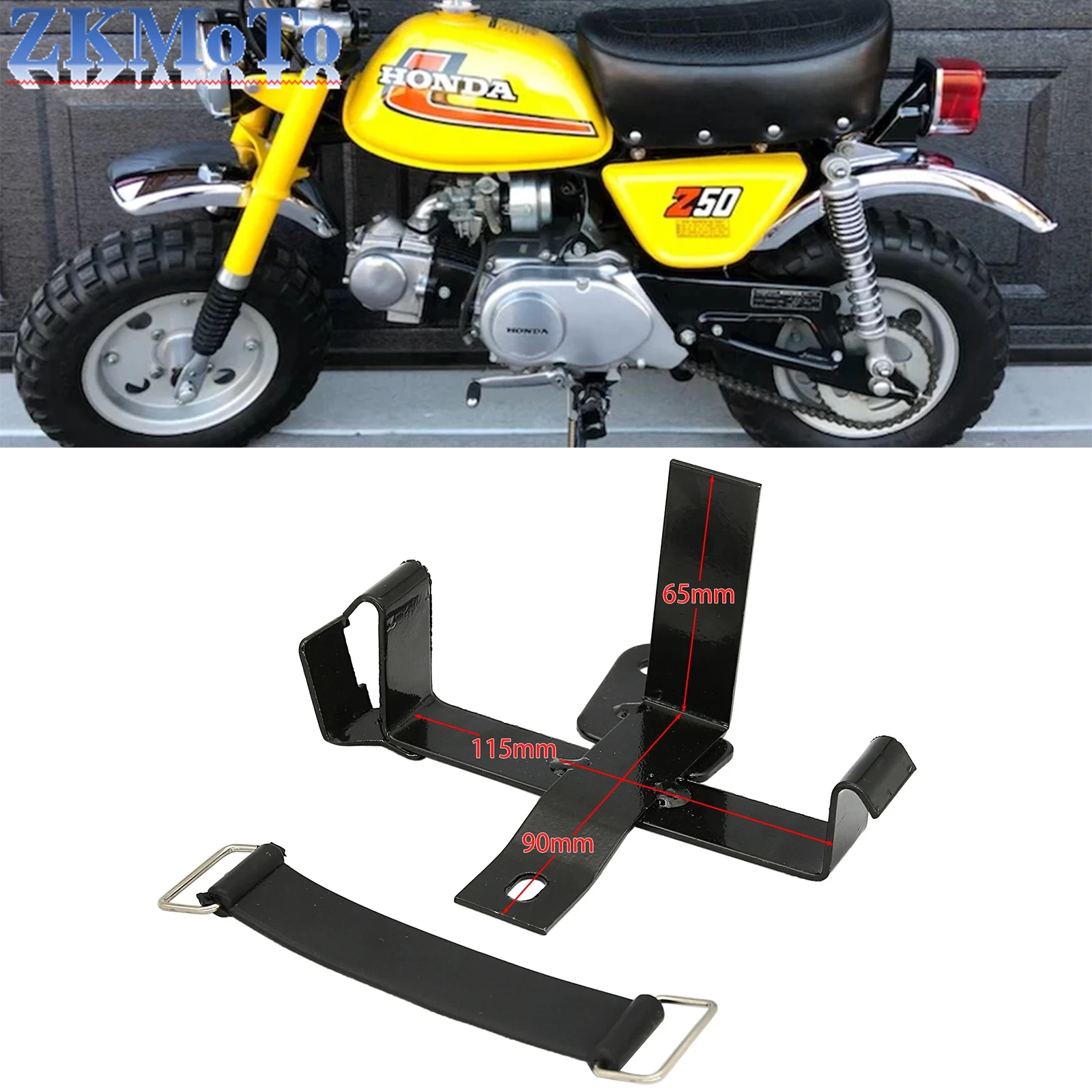 Honda Z50 Z50A Z50J Z50R Mini Trail Maymun Bisiklet Evrensel Aksesuarları Motosiklet Pil kutu çerçevesi Pil Sabitleme Braketi
