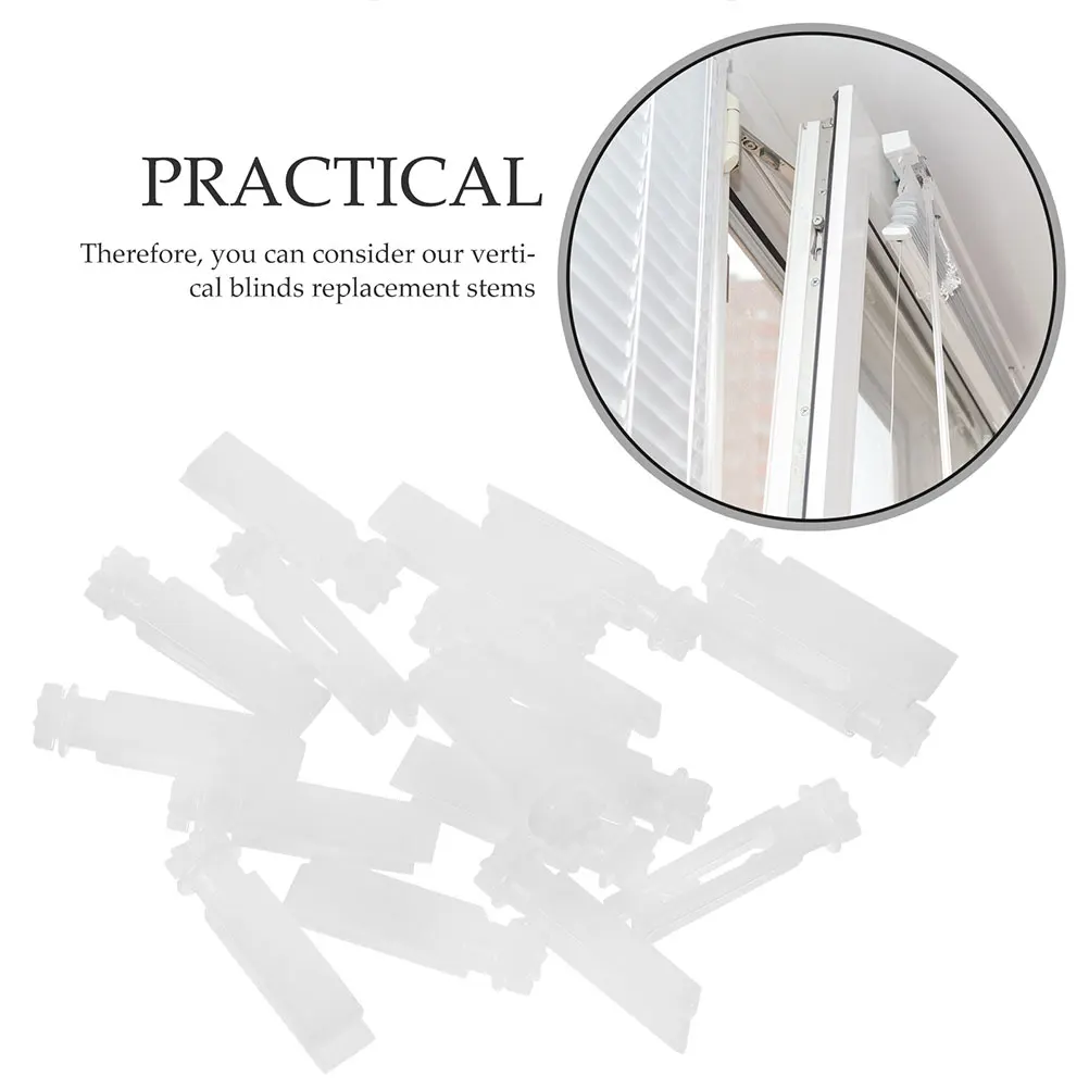 

12pcs Vertical Blinds Replacement Parts Pulley Attachments Repair Stems Clips for Broken Carrier Save Time Efforts Extend Life