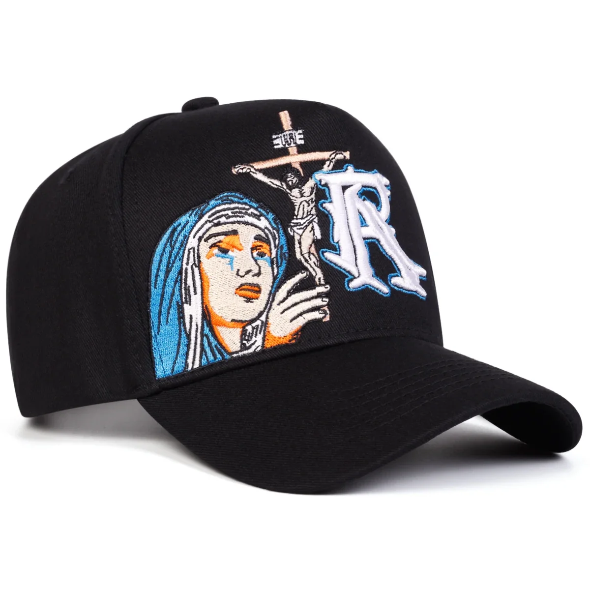 Unisex R Gebets-Stickerei Baseballkappen Frühling Herbst Outdoor Verstellbare Freizeithüte Sonnenschutzhut Sportkappe