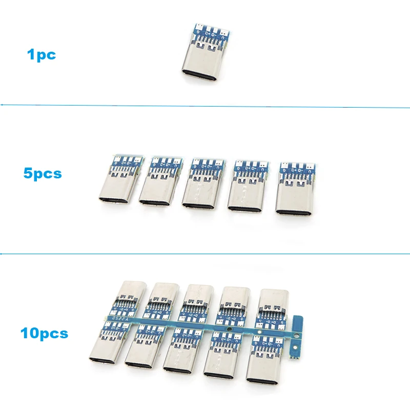 USB 3.1 Type C female Connector 4 Pin Test PCB Board Adapter 4P Connector Socket For Data Line Wire Cable Transfer usb-c E1