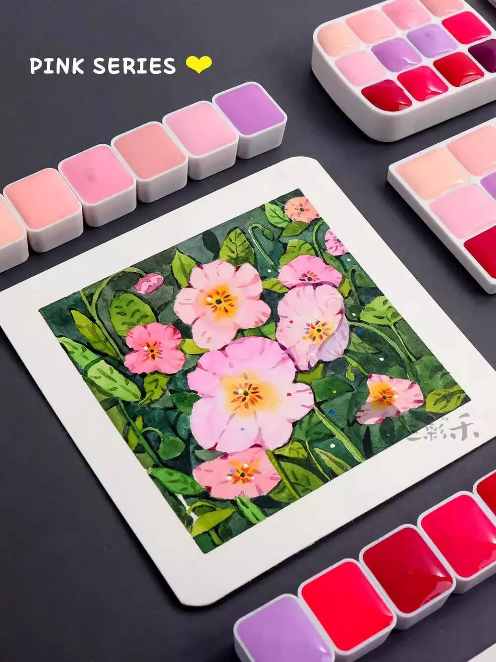 

Holbein Meijiele DS White Night Акварельная краска Упаковка Розовая нежная розовая оперная красная розовая краска