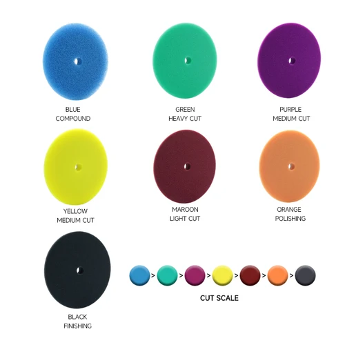 Imagen 2 del producto Almohadillas de esponja para pulir autos, 3 ""/5""/6 "", 80mm/130mm /155mm, almohadilla de pulido de espuma, almohadillas de cera para máquina pulidora DA/RO/GA