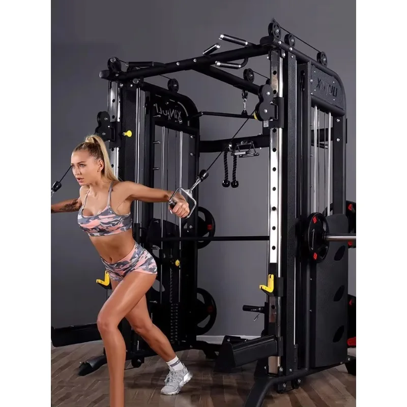 

Smith Comprehensive Strength Trainer, Multifunctional Gantry Machine with Benches for Home & Commercial Gym