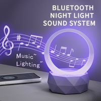 2024 New Colorful Lights RGB Speakers Portable Subwoofer with Bluetooth 5.3 LED Atmosphere Lamp for Gift Bedroom Party Outdoor