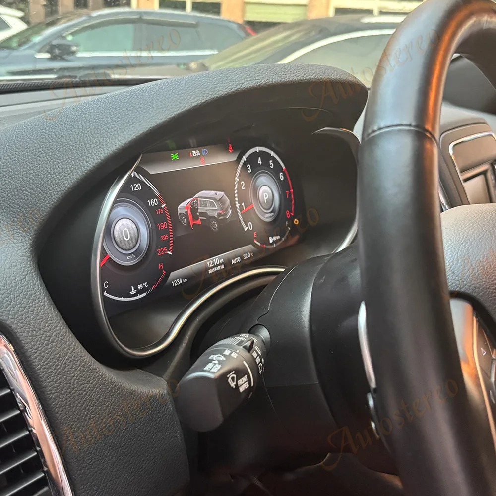 Car Digital Cluster Virtual Cockpit Carplay for Dodge Durango 2010-2020 Car Multimedia Player Car Dashboard Speed Meter Screen