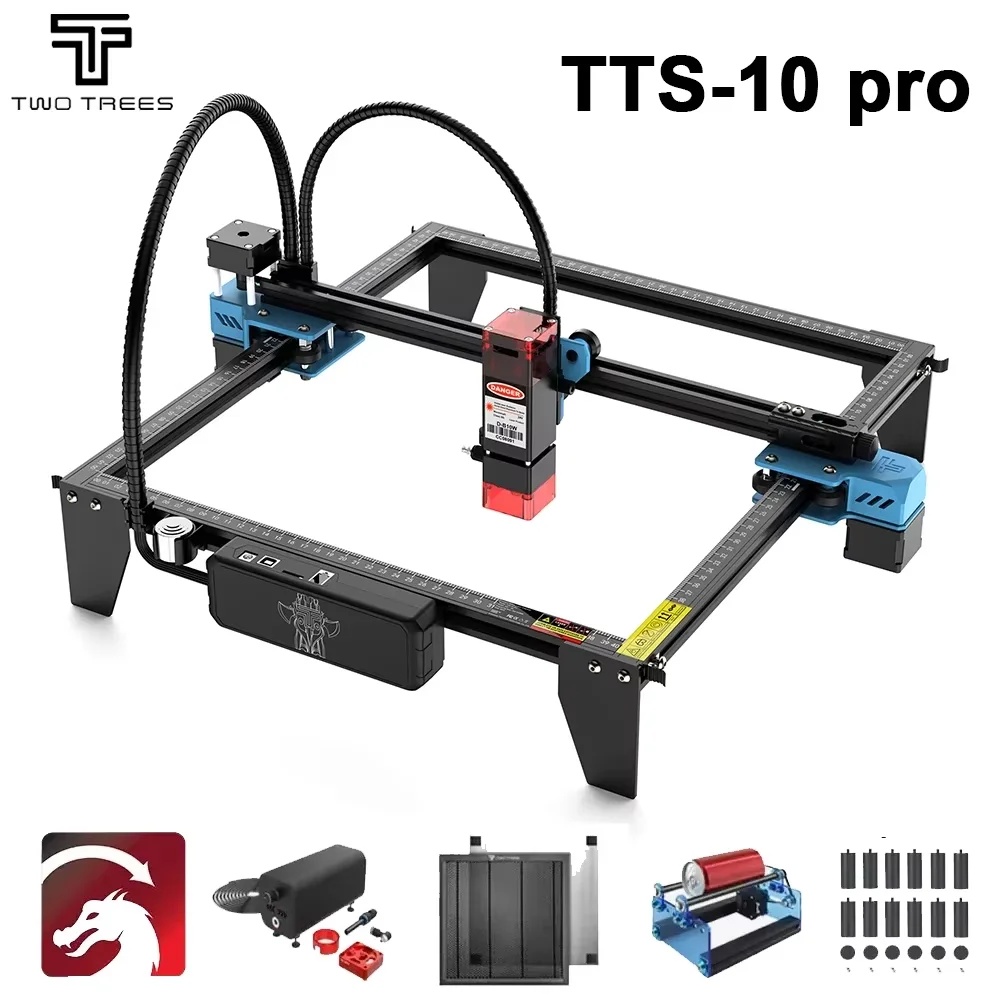 Two Trees TTS 10 Pro Laser Engraver With Wifi Offline Control 10W Laser Engraving Machine for Glass Metal Leather Carving