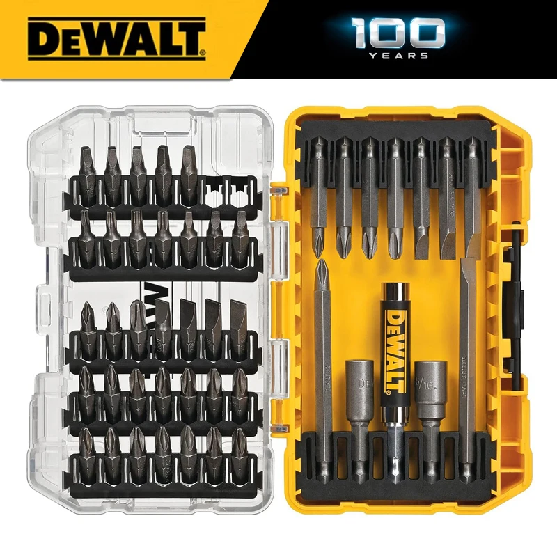 DEWALT Screwdriver Bit Set with Tough Case, 45-Piece (DW2166), Grey/Silver Screwdriving Set with Tough Case