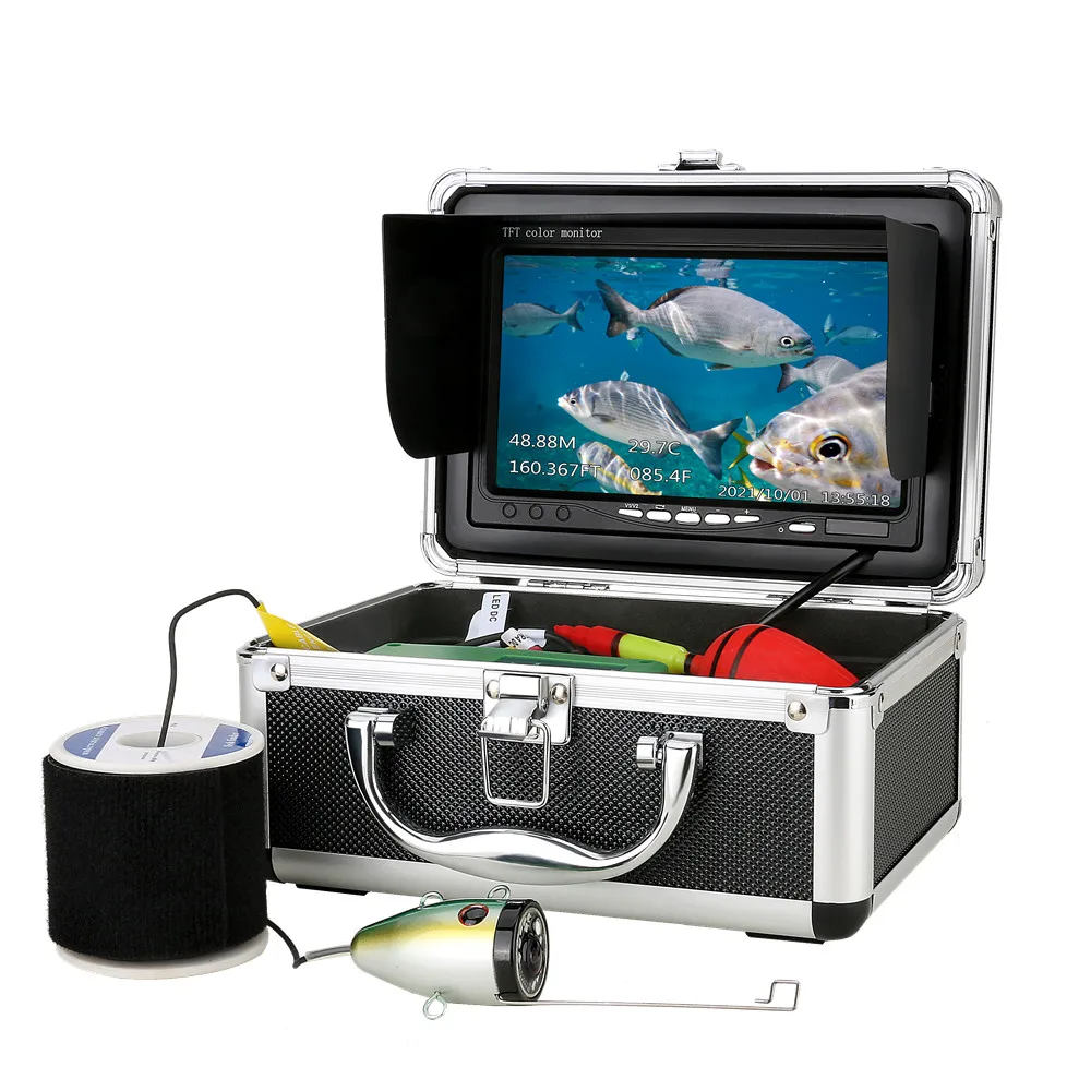 30M Underwater Fishing  with Depth Temperature Display-Waterproof HD  and 7'' LCD -Infrared