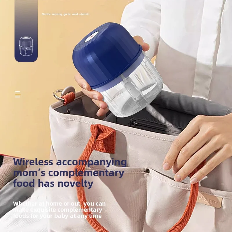 مفرمة ثوم محمولة، مفرمة لحم 260 مل، أداة مطبخ، مفرمة بصل، مفرمة خضروات زنجبيل فلفل حار، خلاط طعام، خلاط