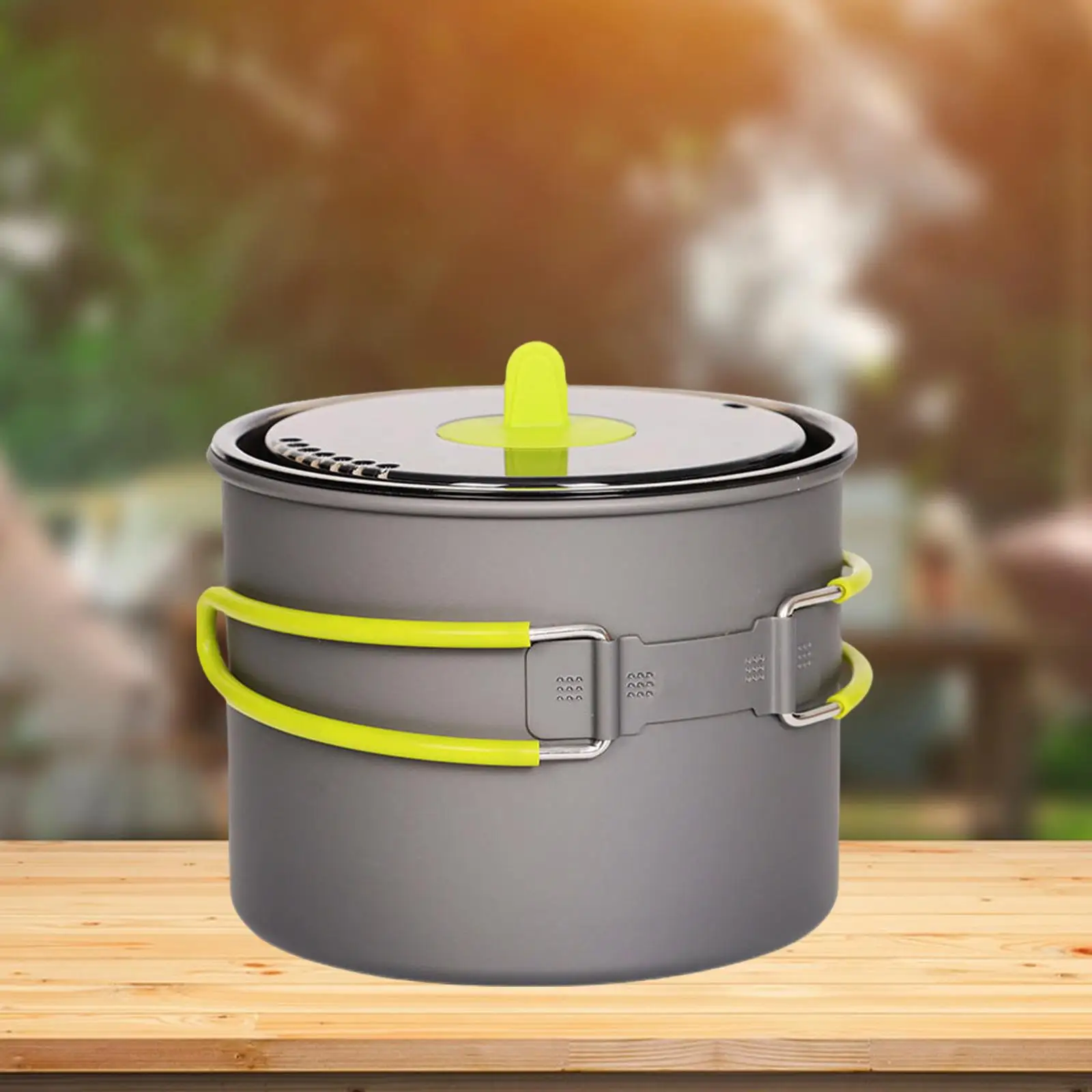 

Camping Pot Non Stick Multifunction Cooking Accessory Utensils Camping Cookware for Survival Backpacking Picnic Dinner Kitchen