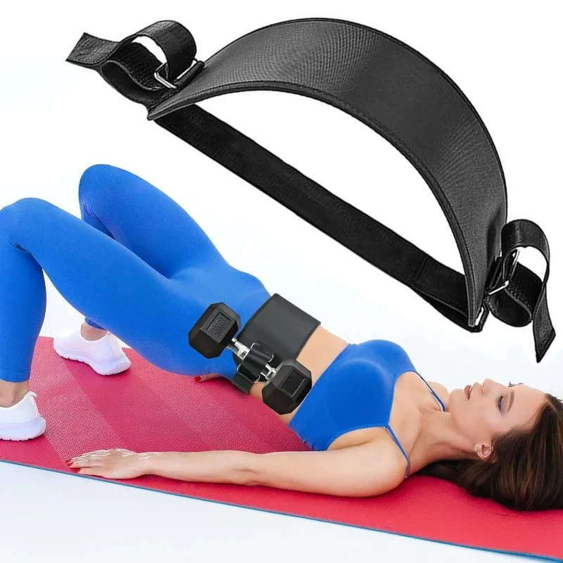 New 1Pcs Barbell Exercise Belt, Hip Thrust Weight-Bearing Belt