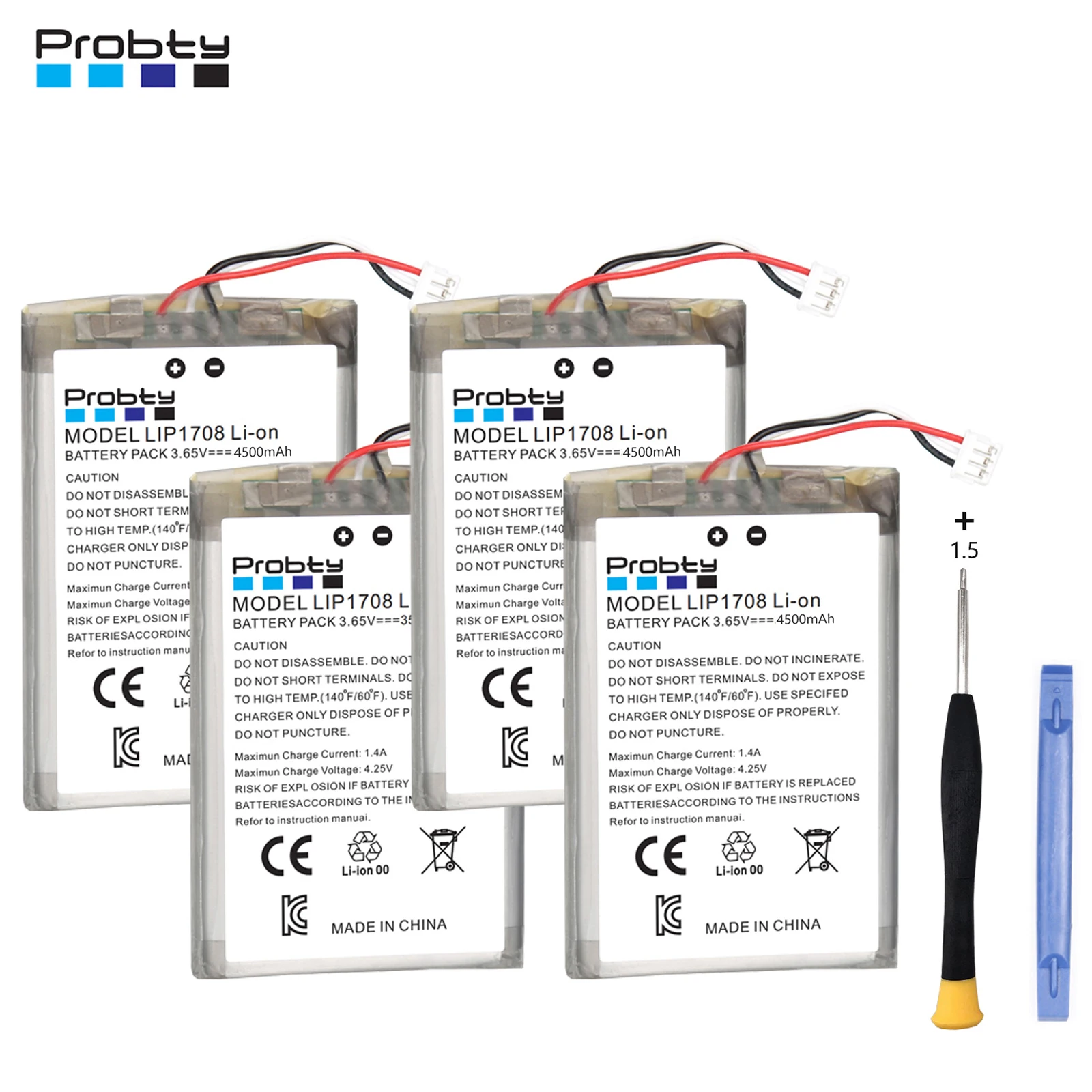 4500mAh PS5 PS 5 Kabelloser Controller-Akku für Sony Playstation 5 LIP1708 Dualsense Gamepad Controller CFI-ZCT1W CFI-ZCT1J
