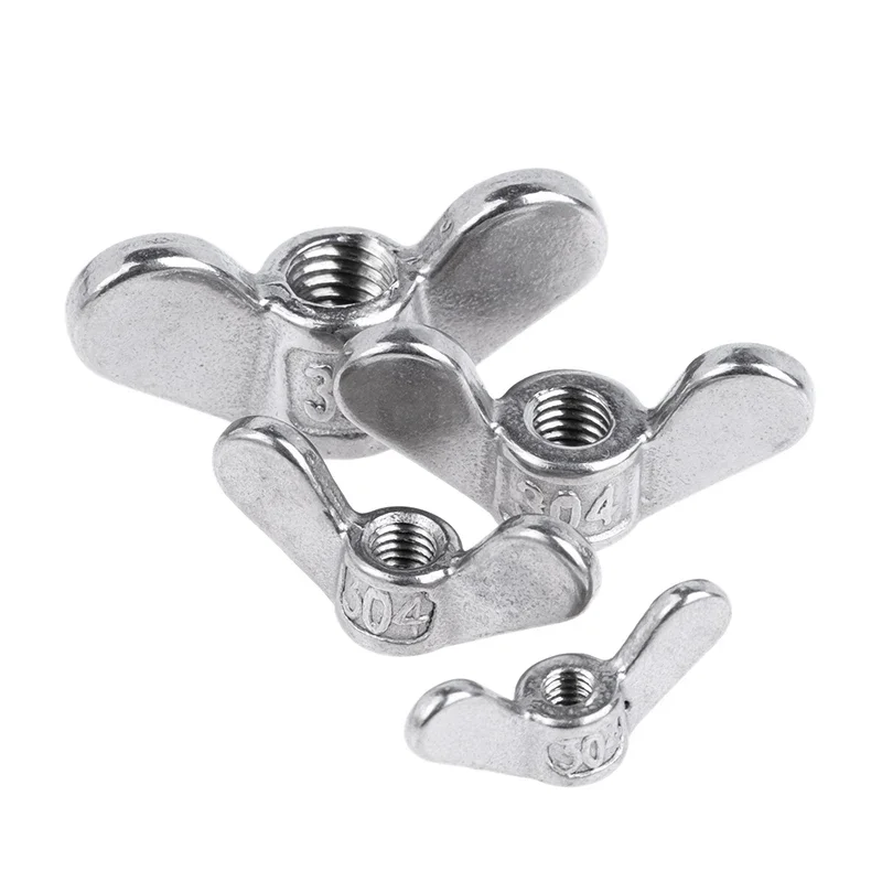 304 A2 Stainless Steel Special-shaped Hand Screw Nut Butterfly Wing Nuts Claw Nut M4 M5 M6 M8 M10 M12 M14 M16 M18 M20 M24