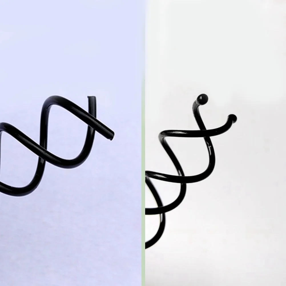 

10Pcs Spiral Bobby Hair Pins Black Alloy Screw Hair Clips Comfortable Rounded Tips Perfect for School Work Wedding Styles