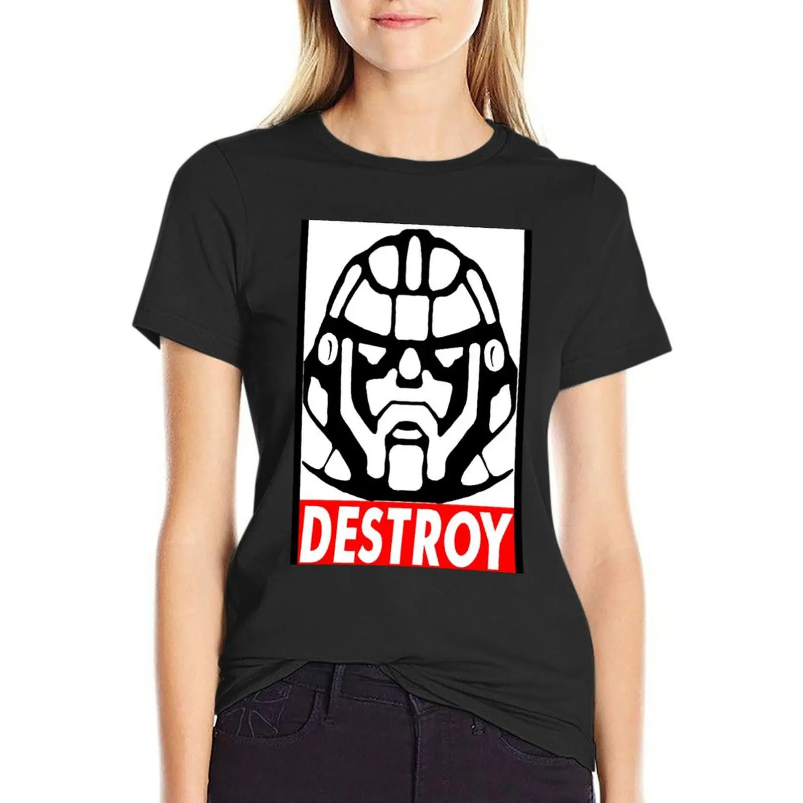 Destroy - Sentinel T-Shirt Blouse Short sleeve tee vintage clothes aesthetic clothes tshirts woman