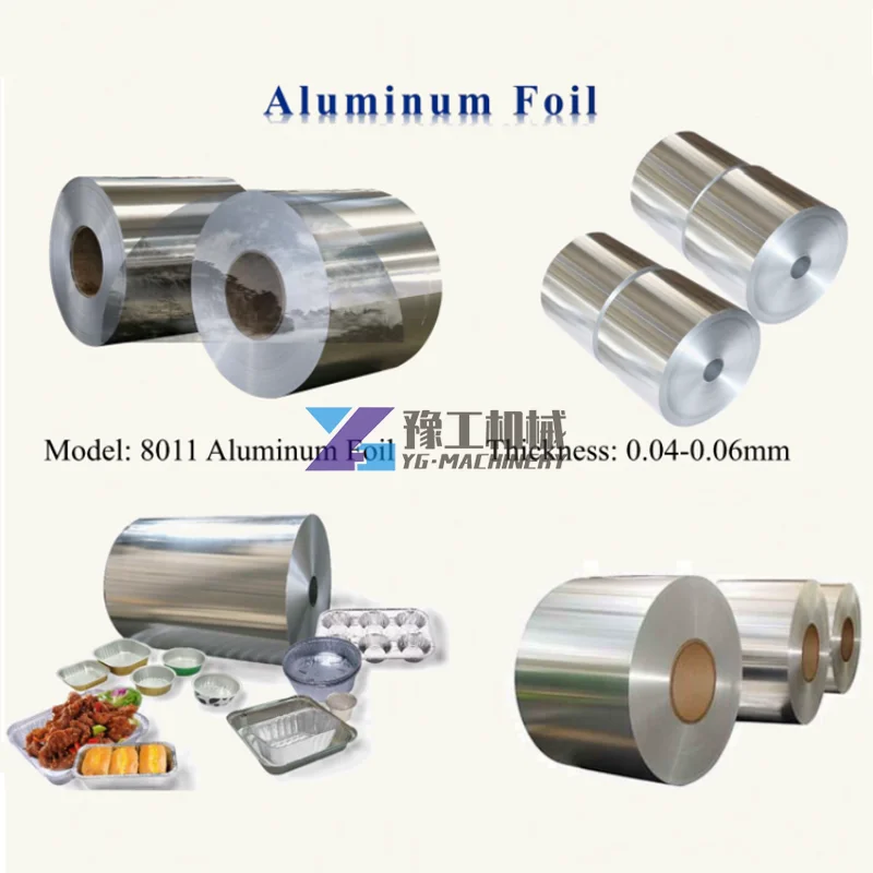 YUGONG Disposable Foil Aluminum Food Disposable Box Machine Making Aluminium Foil Production Line