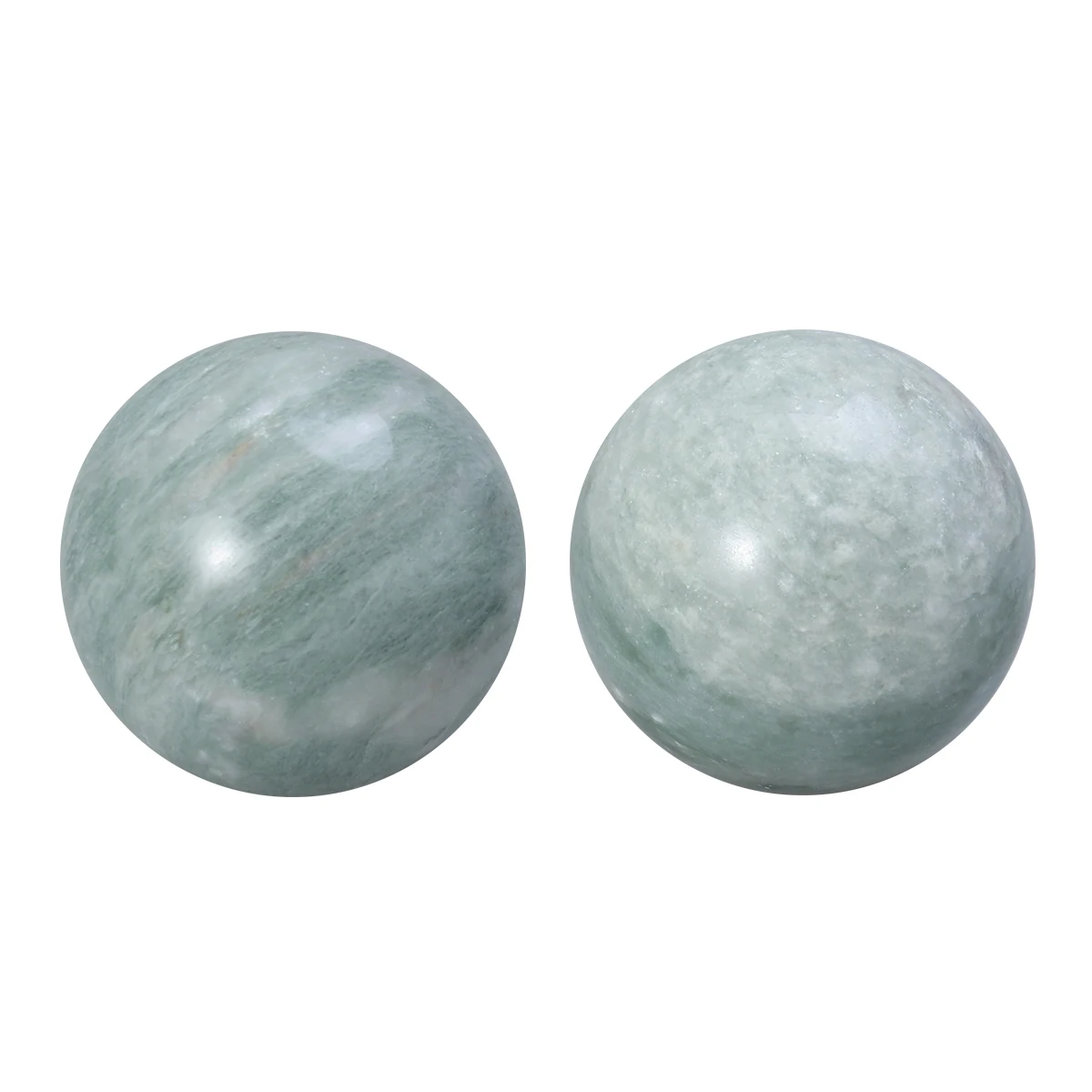 2 stks Marmeren Massage Bal Natuursteen Hand Oefening Bal Voor Relief Bloedcirculatie Baoding Bal Chinese Stenen Bal Senior