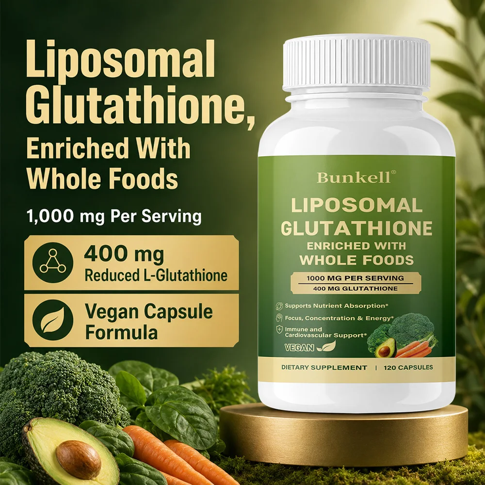 Liposomal Glutathione with Whole Foods for Enhanced Absorption, Antioxidant & Detoxifier,  Immune & Cardiovascular Support