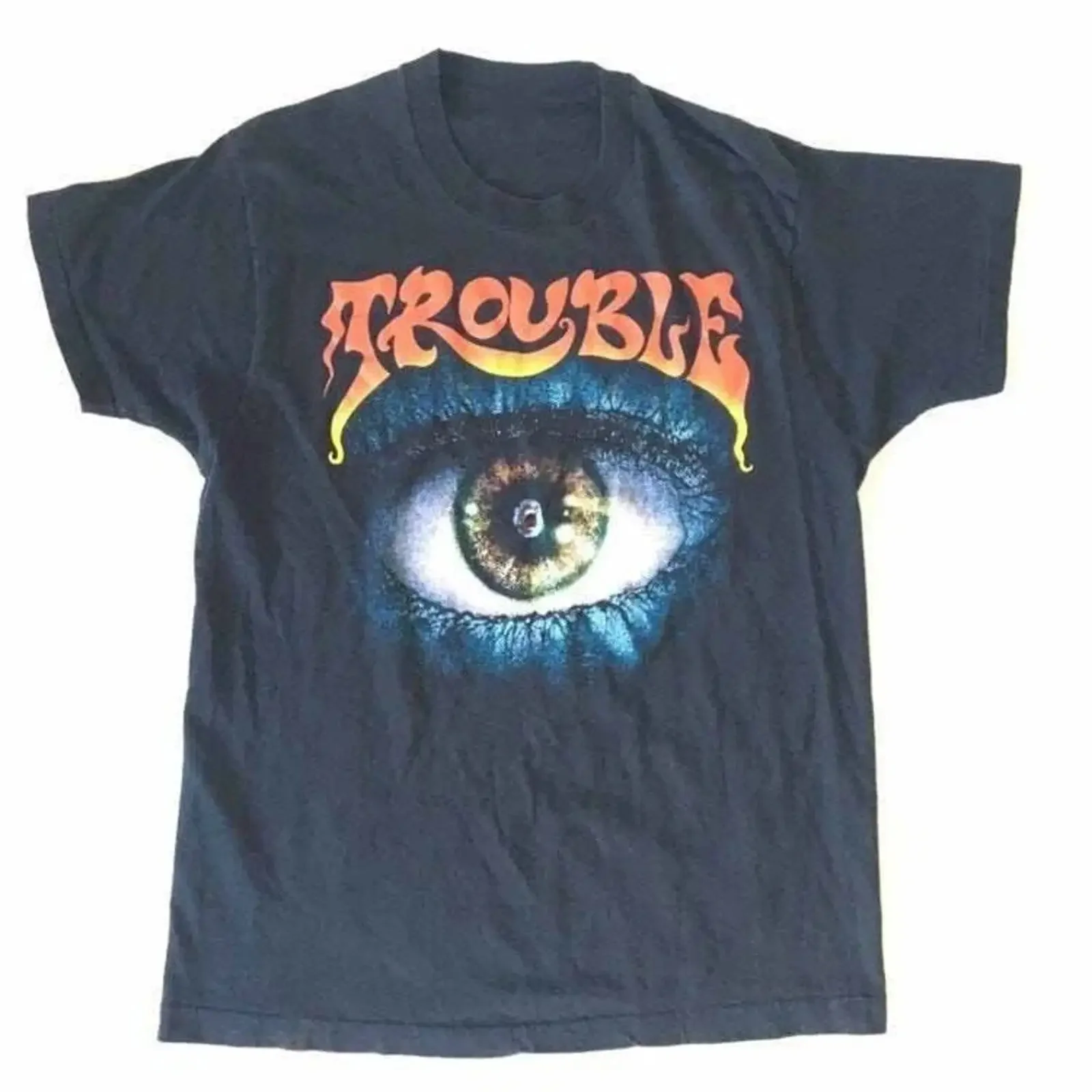 Trouble Band Music Manic Frustration T Shirt Classic Black S 5XL 1J0363 vintage Washed Stretched Soft Slightly Stylish