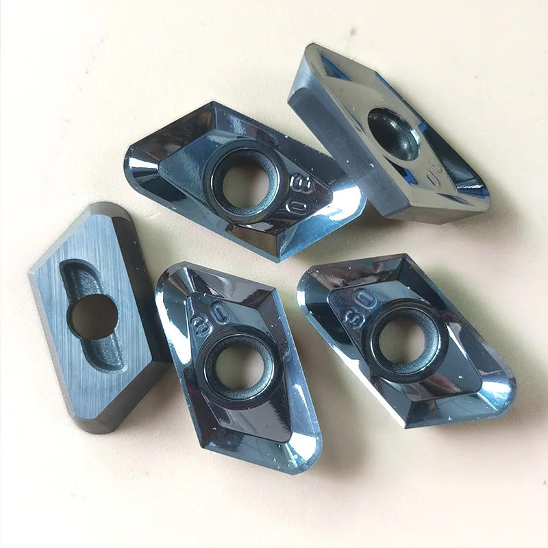 Aluminum specific milling inserts XEKT19M530FR-MA/XEKT19M520FR-MA/XEKT19M532FR-MA/XEKT19M504FR-MA/XEKT19M508FR-MA CNC inserts