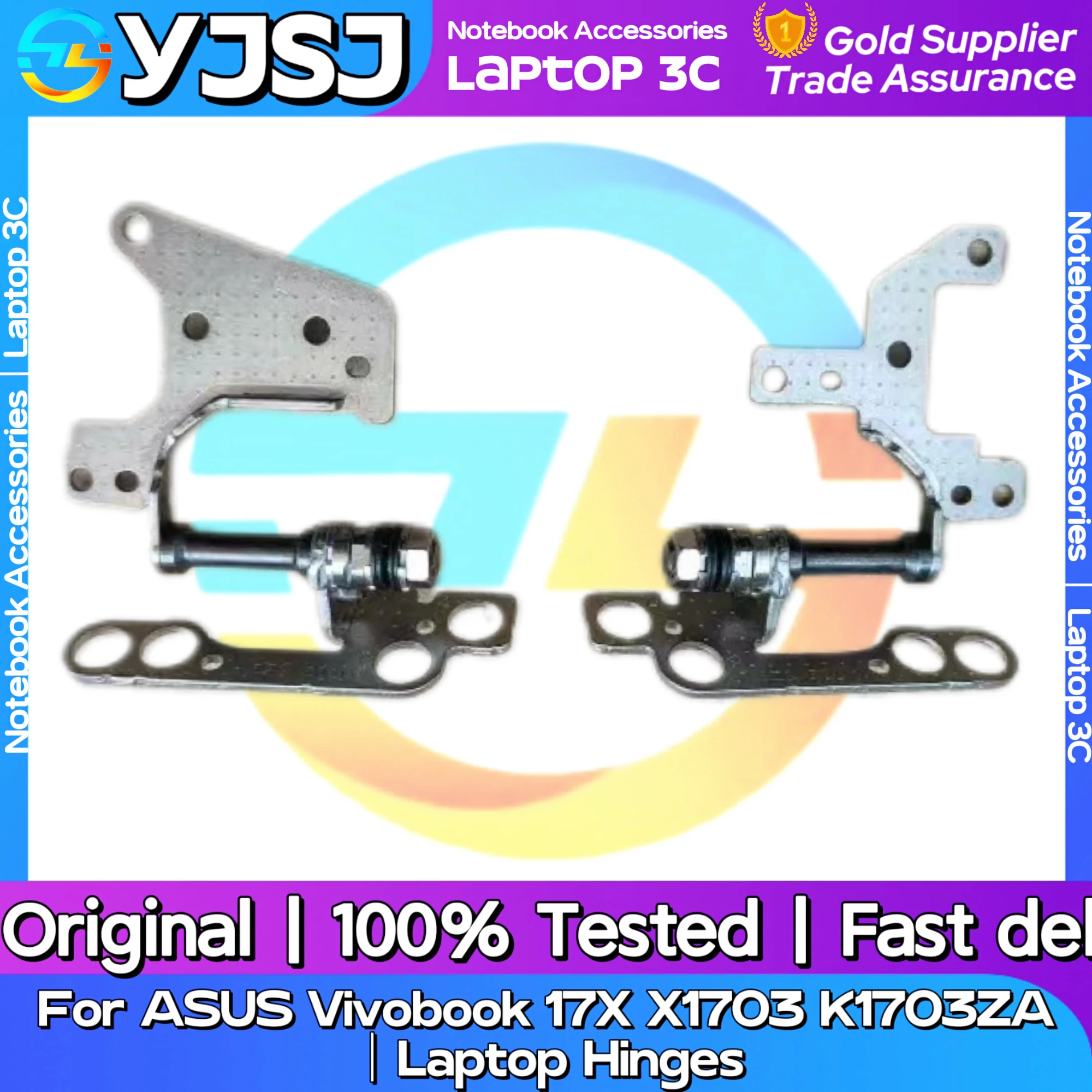 

New Original Laptop Notebook Hinges For ASUS Vivobook 17X X1703 K1703ZA built-in left and right Hinges LCD Screen Hinge