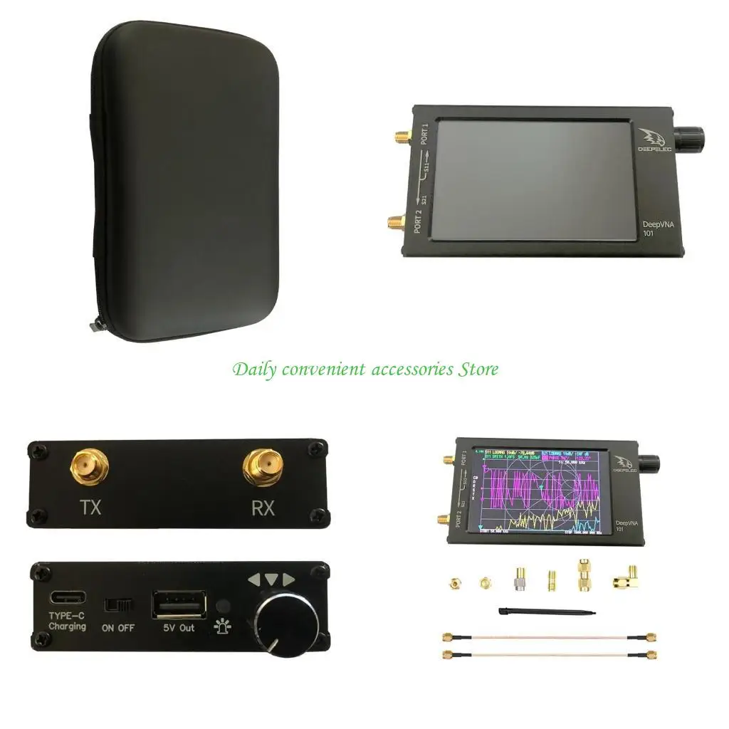 

97QB 10 кГц-1,5 ГГц HF VHF UHF Антенный анализатор, векторный сетевой КСВ-метр Nanovna