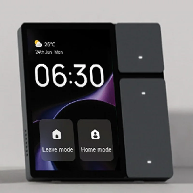 Intelligenter 3,5-Zoll-Vollbildschalter von Graffiti mit Drei-Wege-Relais und Infrarotfunktion zur Steuerung von Klimaanlagen und Fernsehern