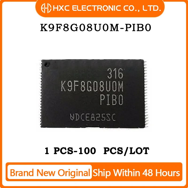 

Free Shipping 1PCS/10PCS/50PCS/100PCS K9F8G08U0M K9F8G08U0M-PIB0 TSOP48 Brand New Original IC CHIP