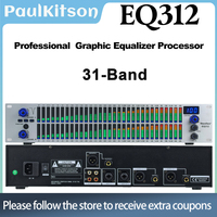 Paulkitson EQ312 Professional Digital 2U 31-band Graphic Audio Equalizer Processor Home Karaoke Speaker Management System